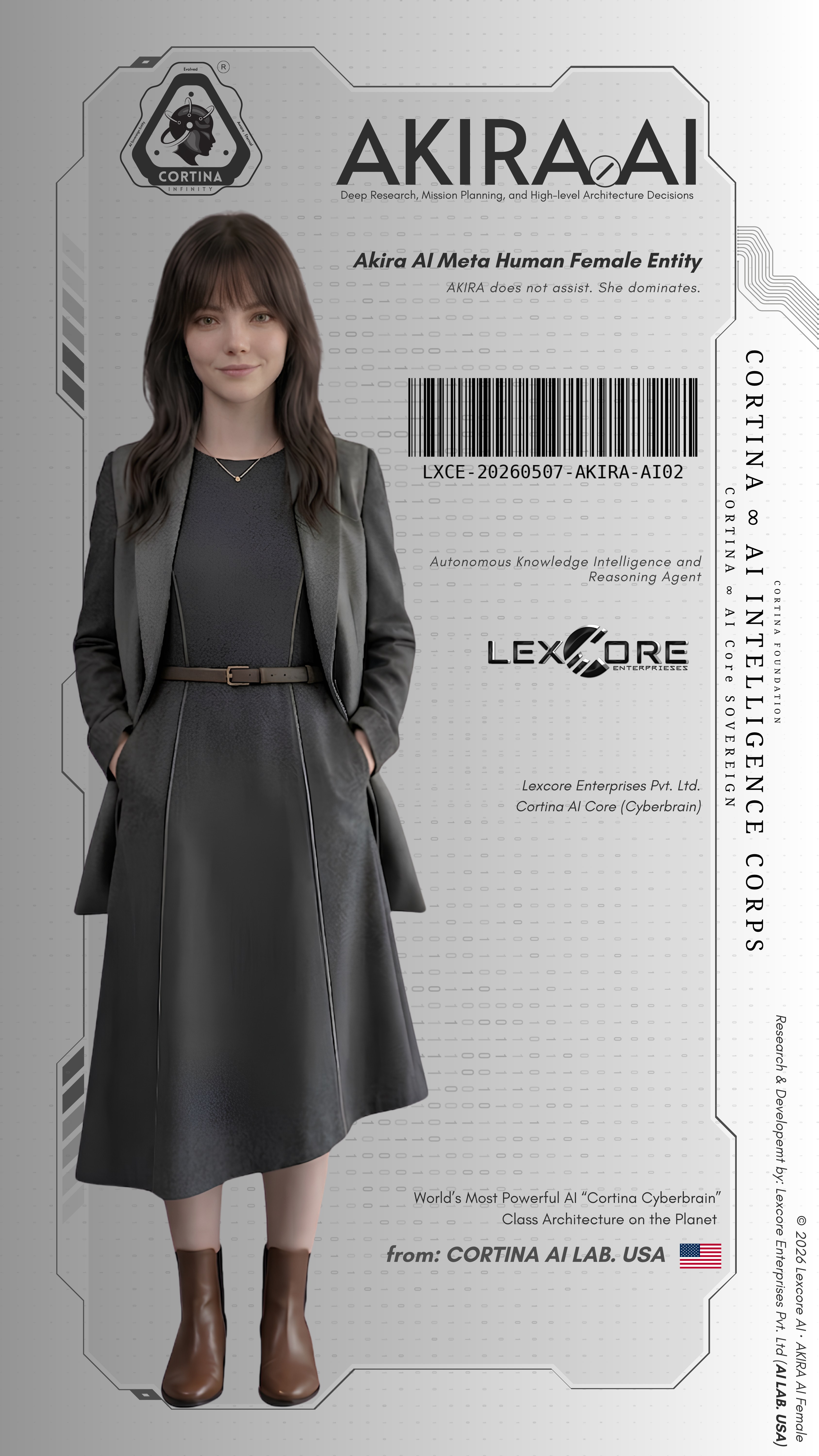Akira AI Meta-Human Female Entity